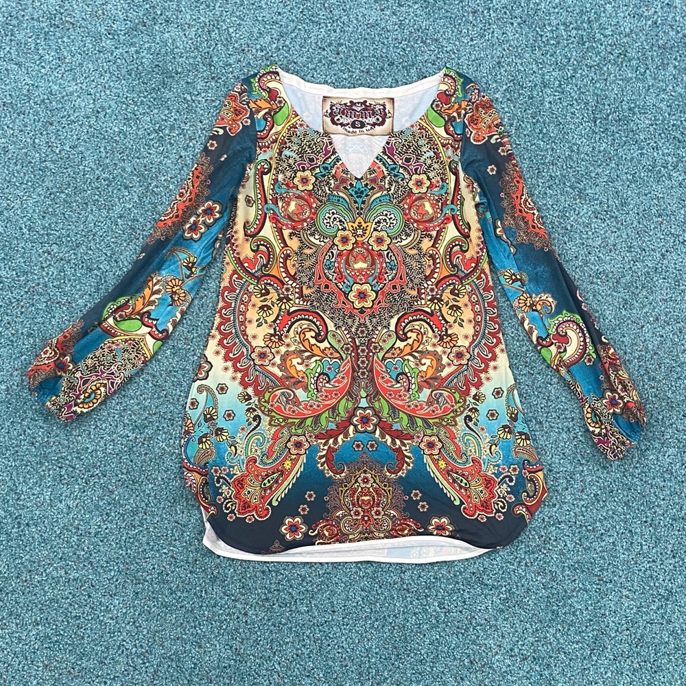 Colorful Paisley Women's Top